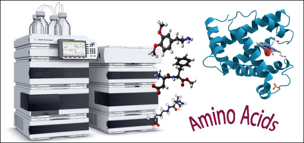 بررسی آمینو اسید ها با دستگاه HPLC