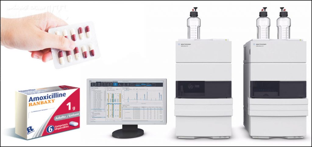 بررسی آموکسی سیلین و 5 ناخالصی آن با HPLC