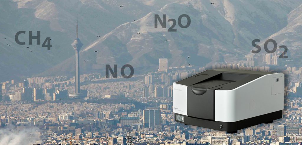 آنالیز گازهای مرتبط با آلودگی هوا و گرمایش جهانی با دستگاه طیف سنج IRXross شیمادزو