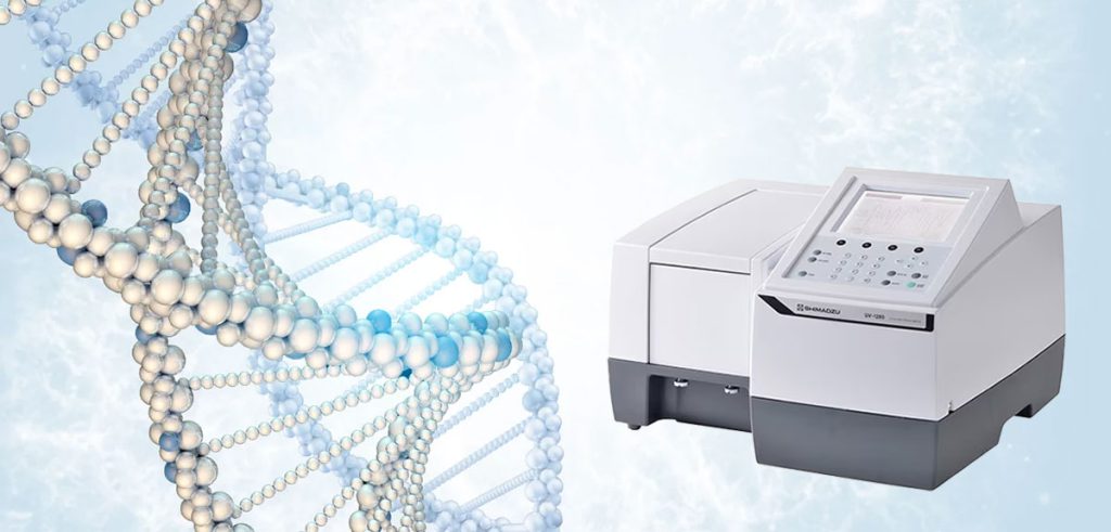 آنالیز نوکلئیک اسید با استفاده از دستگاه اسپکتروفتومتر UV-1280 شیمادزو