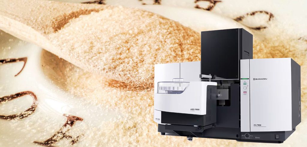 آنالیز ناخالصی ژلاتین با دستگاه جذب اتمی شیمادزو مدل aa-7800