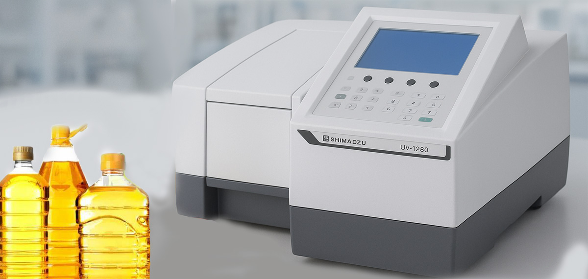 آنالیز روغن پالم با اسپکتروفوتومتر شیمادزو uv-1280