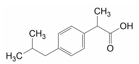 ساختار شیمایی ایبوپرفن